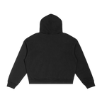 STRYVE Black Boxy Zip Hoodie