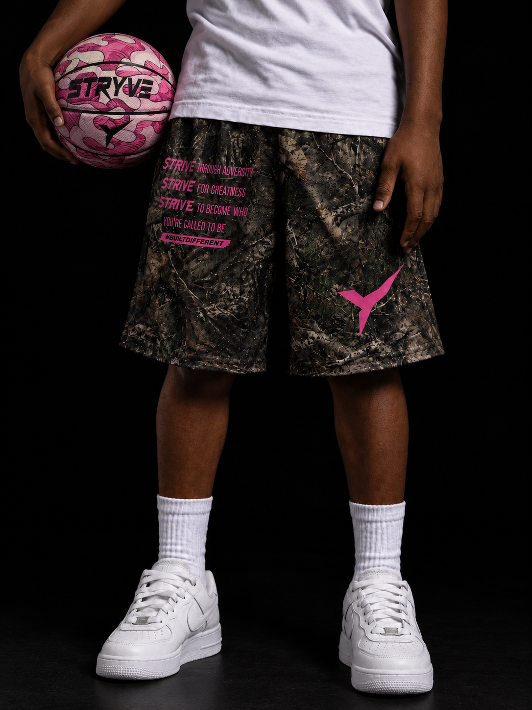 Stryve Apex shorts + Stryve Pulse Basketball